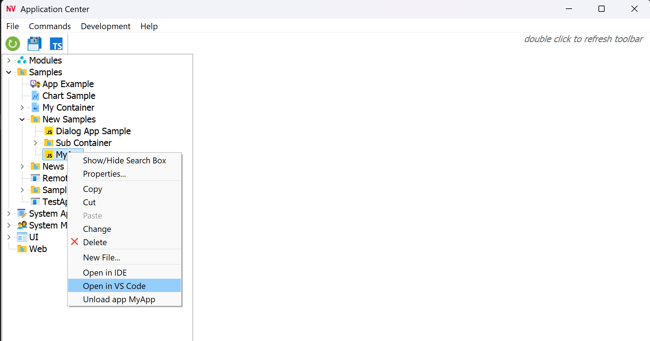 Edit New Application