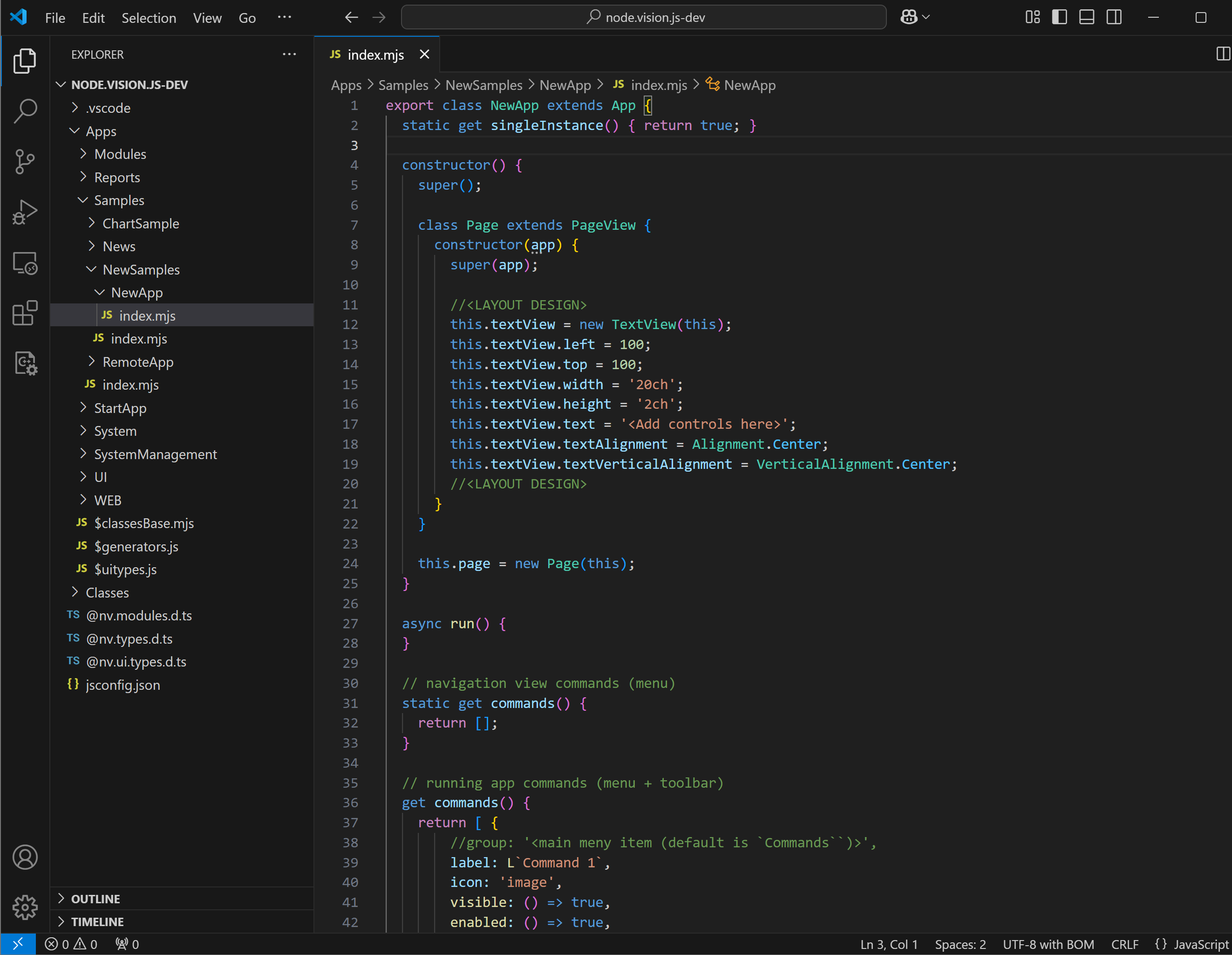 Edit code in VS Code