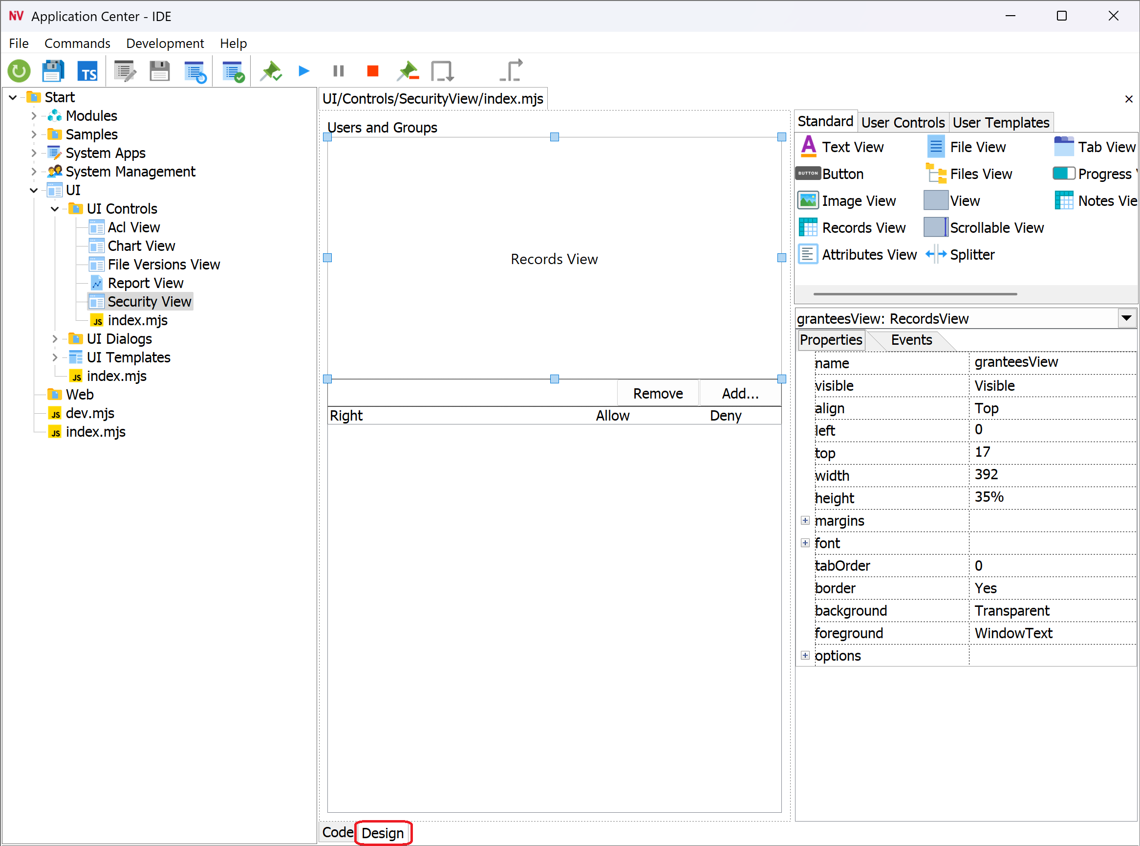 Edit control layout in VS Code